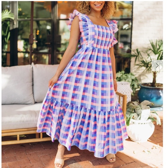 Buddy Love Dresses & Skirts - BuddyLove Tate Ruffle Maxi Dress - Picnic Women’s Size Large